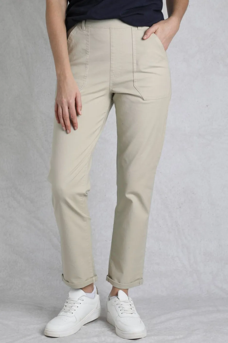 Weird Fish Leggings|Jumpsuits & Playsuits|Malorri Organic Cotton Chino Trousers Stone