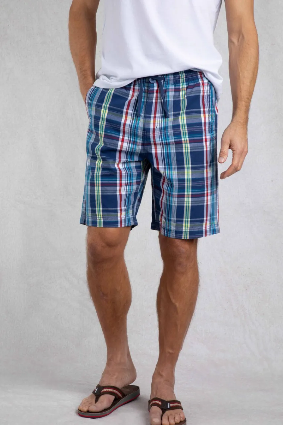 Weird Fish Shorts|Manson Madras Check Shorts Estate blue