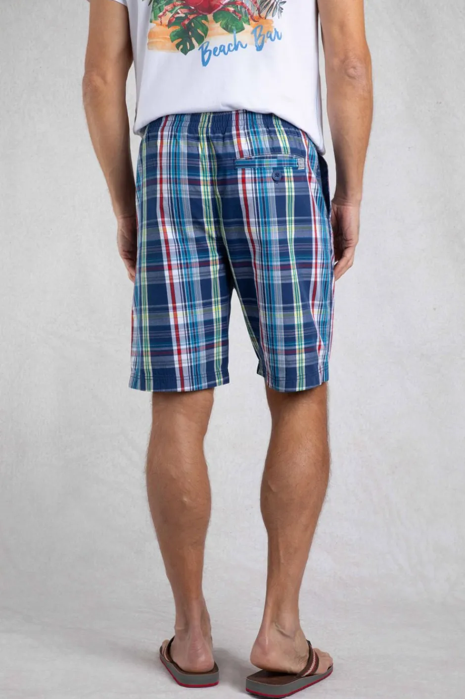 Weird Fish Shorts|Manson Madras Check Shorts Estate blue