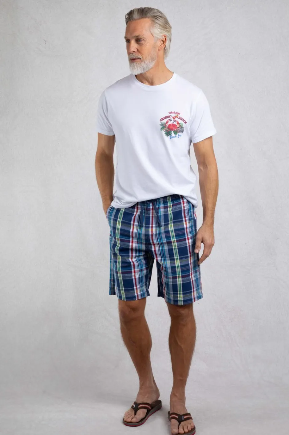 Weird Fish Shorts|Manson Madras Check Shorts Estate blue
