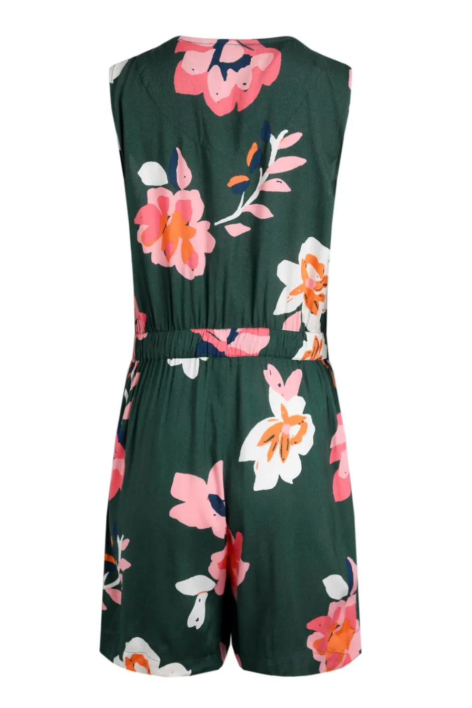Weird Fish Dresses|Mare Eco Viscose Printed Playsuit Dusky Green