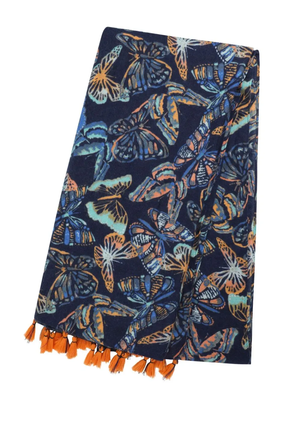 Weird Fish Socks & Tights|Socks & Tights|Marelia Eco Printed Scarf Dark Blue