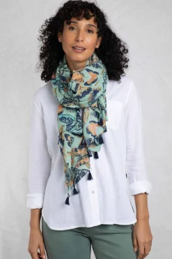 Weird Fish Socks & Tights|Socks & Tights|Marelia Eco Printed Scarf Seafoam