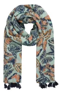 Weird Fish Socks & Tights|Socks & Tights|Marelia Eco Printed Scarf Seafoam