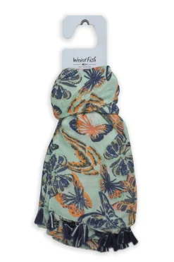 Weird Fish Socks & Tights|Socks & Tights|Marelia Eco Printed Scarf Seafoam
