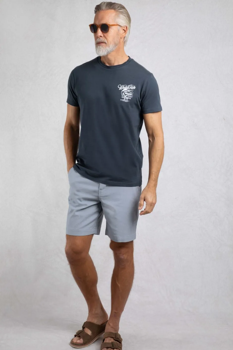 Weird Fish T-Shirts|Marlin Eco Back Print T-Shirt Navy
