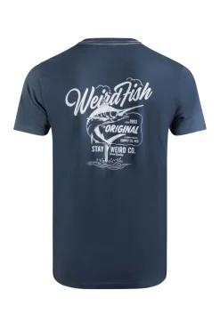 Weird Fish T-Shirts|Marlin Eco Back Print T-Shirt Navy