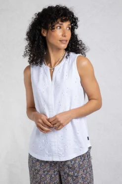 Weird Fish Tunics|Tops & T-Shirts|Maude Broidery Vest White