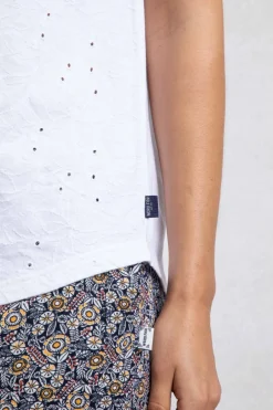 Weird Fish Tunics|Tops & T-Shirts|Maude Broidery Vest White