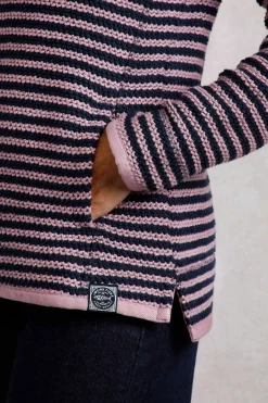 Weird Fish Sweatshirts & Hoodies|Meadow 1/4 Zip Stripe Eco Macaroni Heather