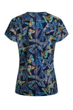Weird Fish Tunics|Tops & T-Shirts|Merica Organic Cotton Printed Jersey T-Shirt Dark Blue