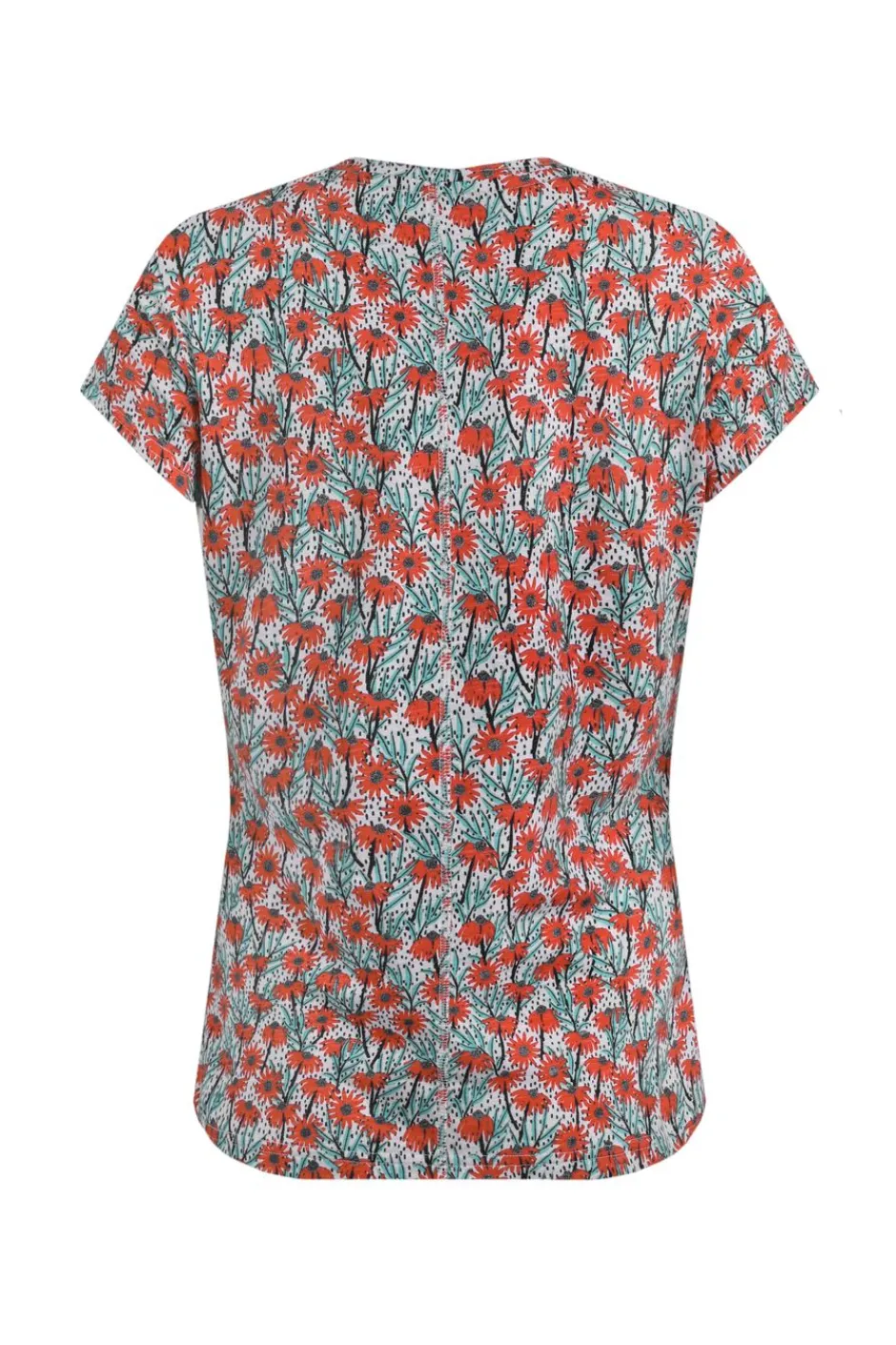 Weird Fish Tunics|Tops & T-Shirts|Merica Organic Cotton Printed Jersey T-Shirt Rouge