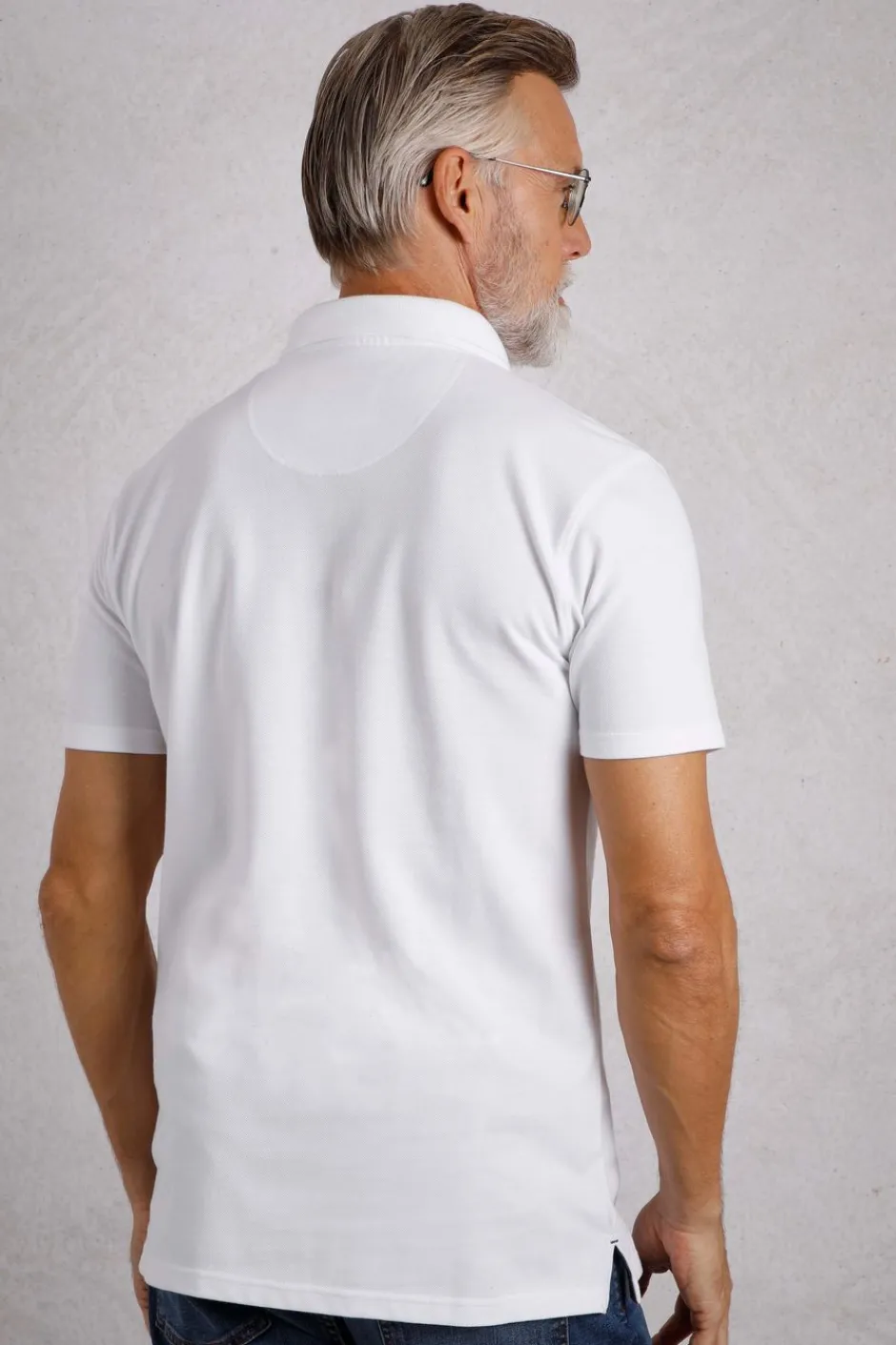 Weird Fish Polo & Rugby Shirts|Miles Organic Cotton Pique Polo White