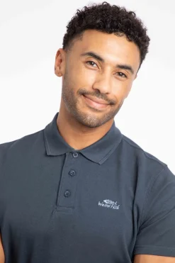 Weird Fish Polo & Rugby Shirts|Miles Organic Cotton Pique Polo Navy