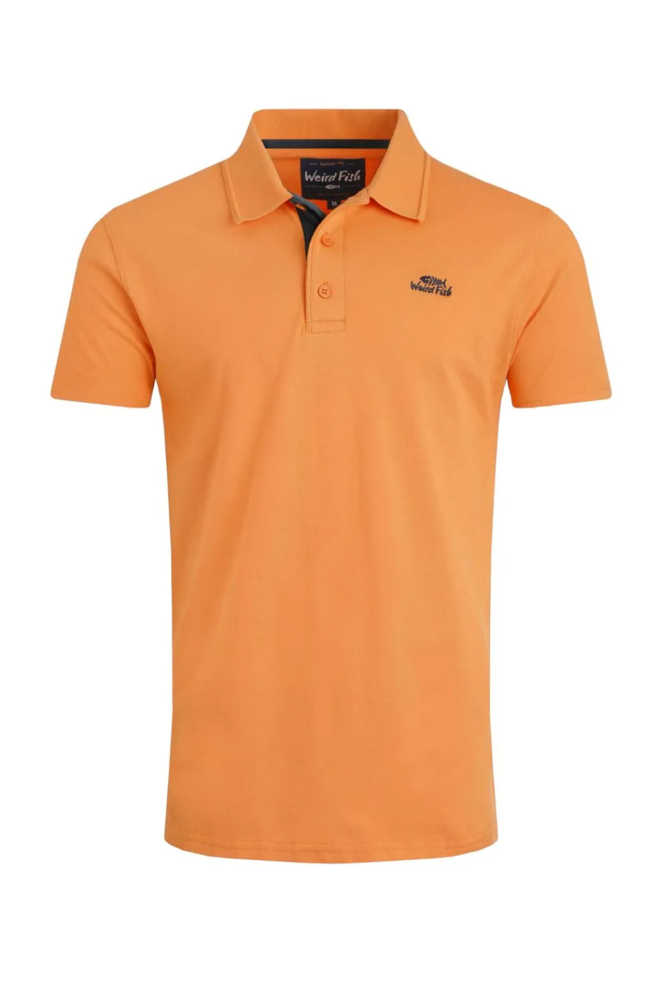 Weird Fish Polo & Rugby Shirts|Miles Organic Cotton Pique Polo Pumpkin