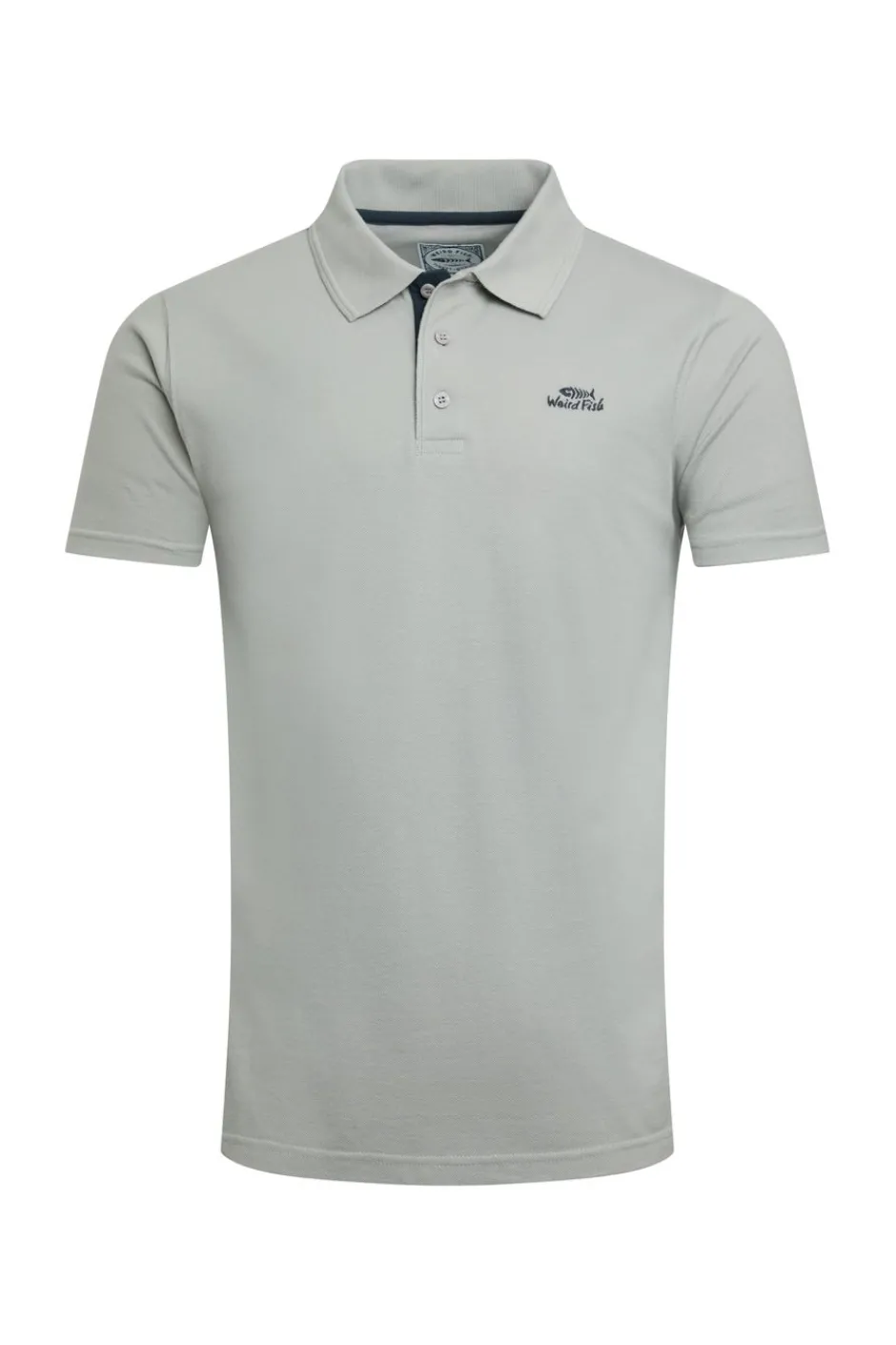 Weird Fish Polo & Rugby Shirts|Miles Organic Cotton Pique Polo Limestone