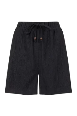 Weird Fish Shorts|Mima Broderie Beach Shorts Black