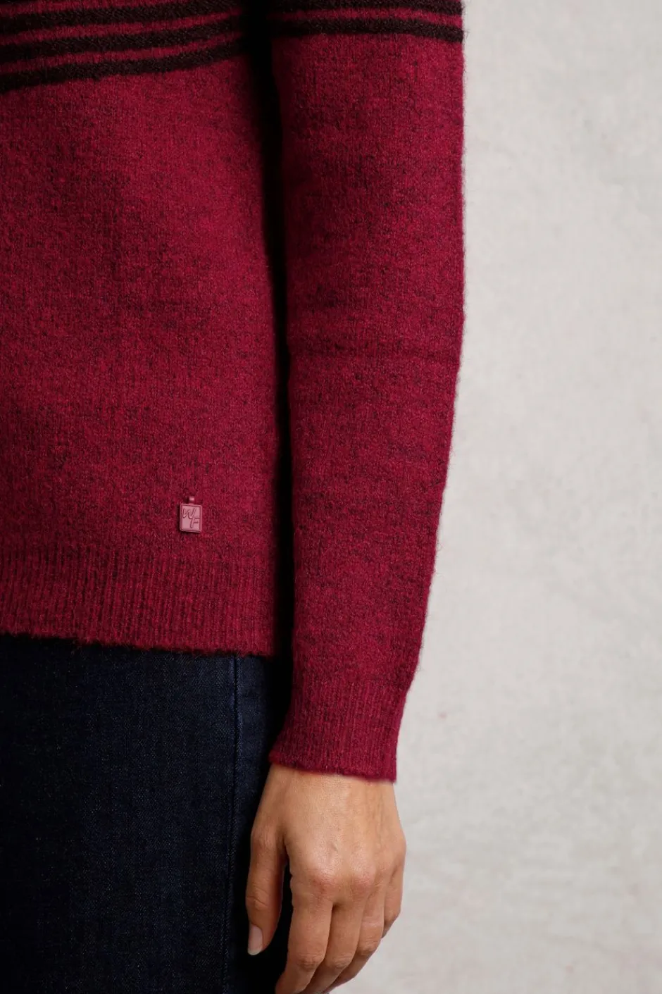 Weird Fish Jumpers & Cardigans|Knitwear|Miska Eco Fair Isle Jumper Rhubarb