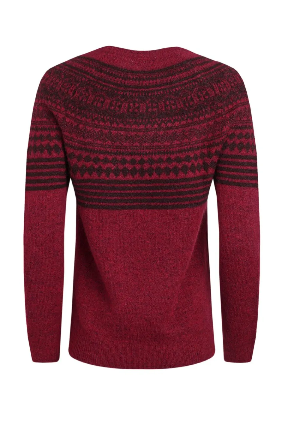 Weird Fish Jumpers & Cardigans|Knitwear|Miska Eco Fair Isle Jumper Rhubarb