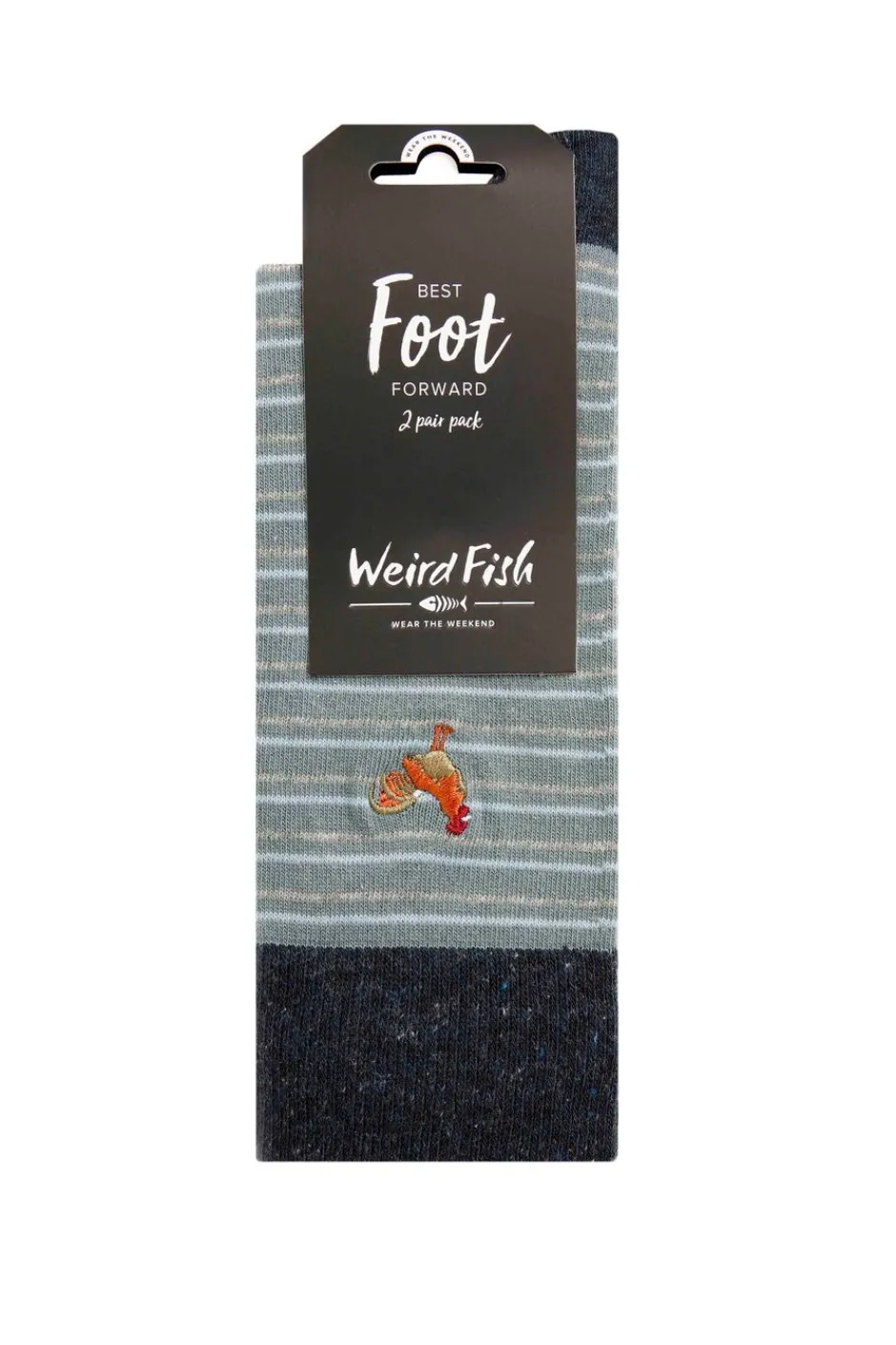 Weird Fish Socks & Underwear|Socks & Underwear|Moreton Socks 2 Pack Navy