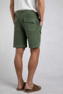 Weird Fish Shorts|Munro Cord Shorts Army Green