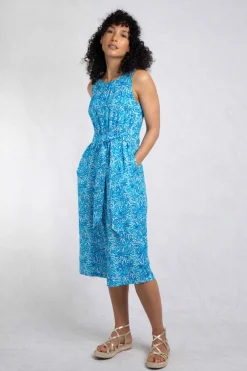 Weird Fish Dresses|Leggings|Nalani LivaEco™ Printed Viscose Jumpsuit Azure