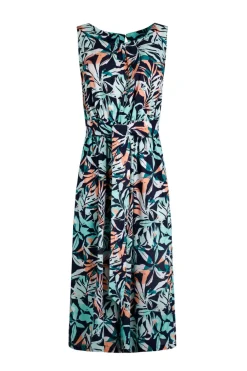 Weird Fish Dresses|Leggings|Nalani LivaEco™ Printed Viscose Jumpsuit Aqua blue