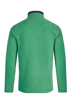 Weird Fish Fleece|Newark Eco 1/4 Zip Grid Fleece Dark Green