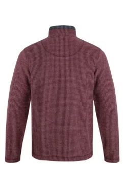 Weird Fish Fleece|Newark Eco 1/4 Zip Grid Fleece Garnet
