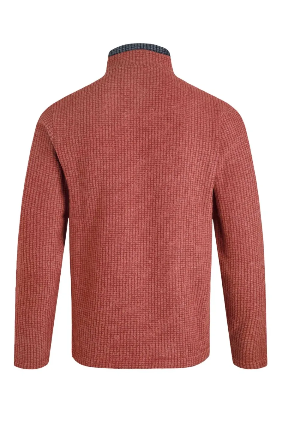Weird Fish Fleece|Newark Eco 1/4 Zip Grid Fleece Paprika