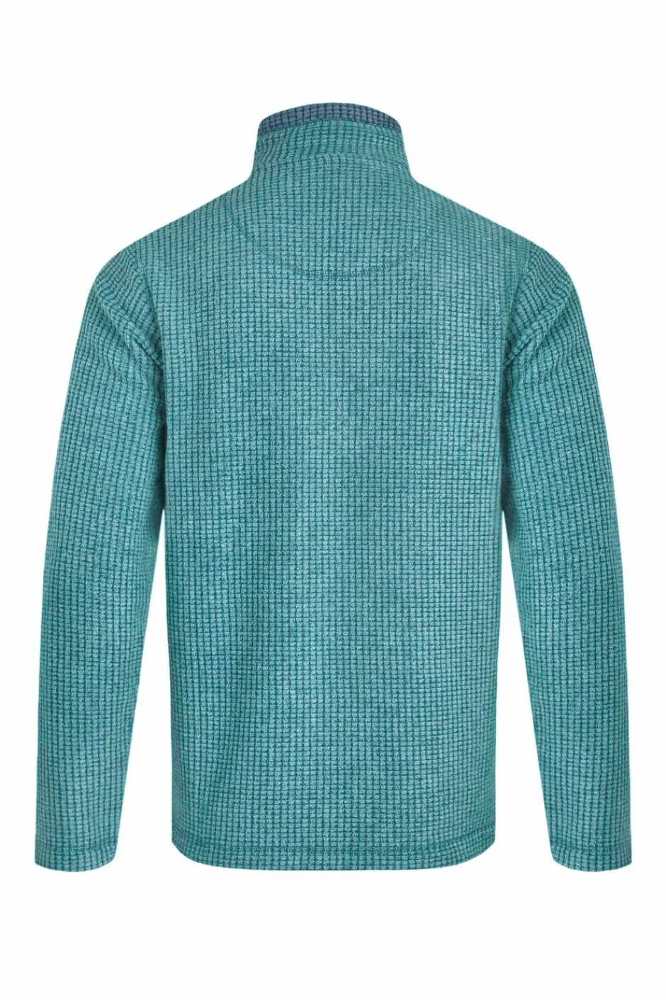 Weird Fish Fleece|Newark Eco 1/4 Zip Grid Fleece Leaf Green
