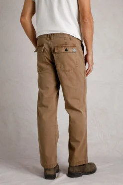 Weird Fish Trousers & Jeans|Newhaven Workwear Trousers Tan