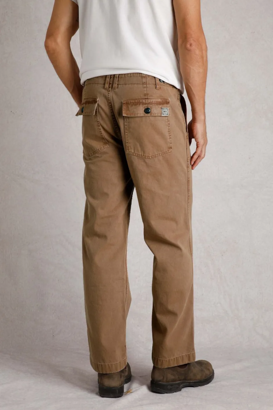 Weird Fish Trousers & Jeans|Newhaven Workwear Trousers Tan