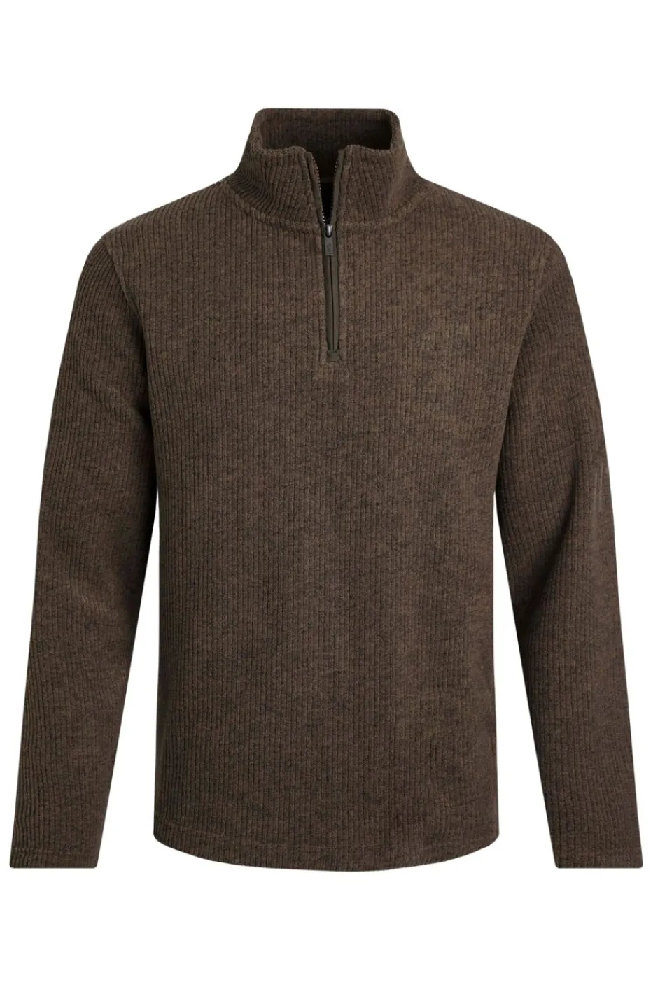 Weird Fish Fleece|Newport 1/4 Zip Rib Fleece Bronze