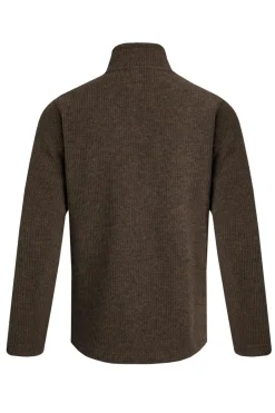 Weird Fish Fleece|Newport 1/4 Zip Rib Fleece Bronze