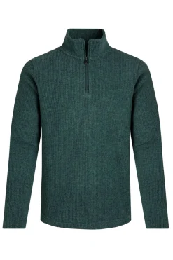 Weird Fish Fleece|Newport 1/4 Zip Rib Fleece Ivy