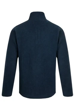 Weird Fish Fleece|Newport 1/4 Zip Rib Fleece Federal Blue