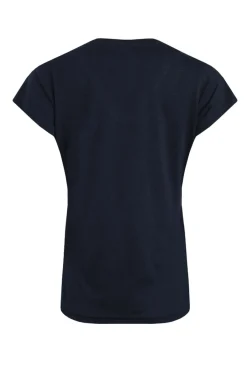 Weird Fish Tunics|Tops & T-Shirts|No Rain No Flowers Organic Cotton Slub Pocket T-Shirt Navy