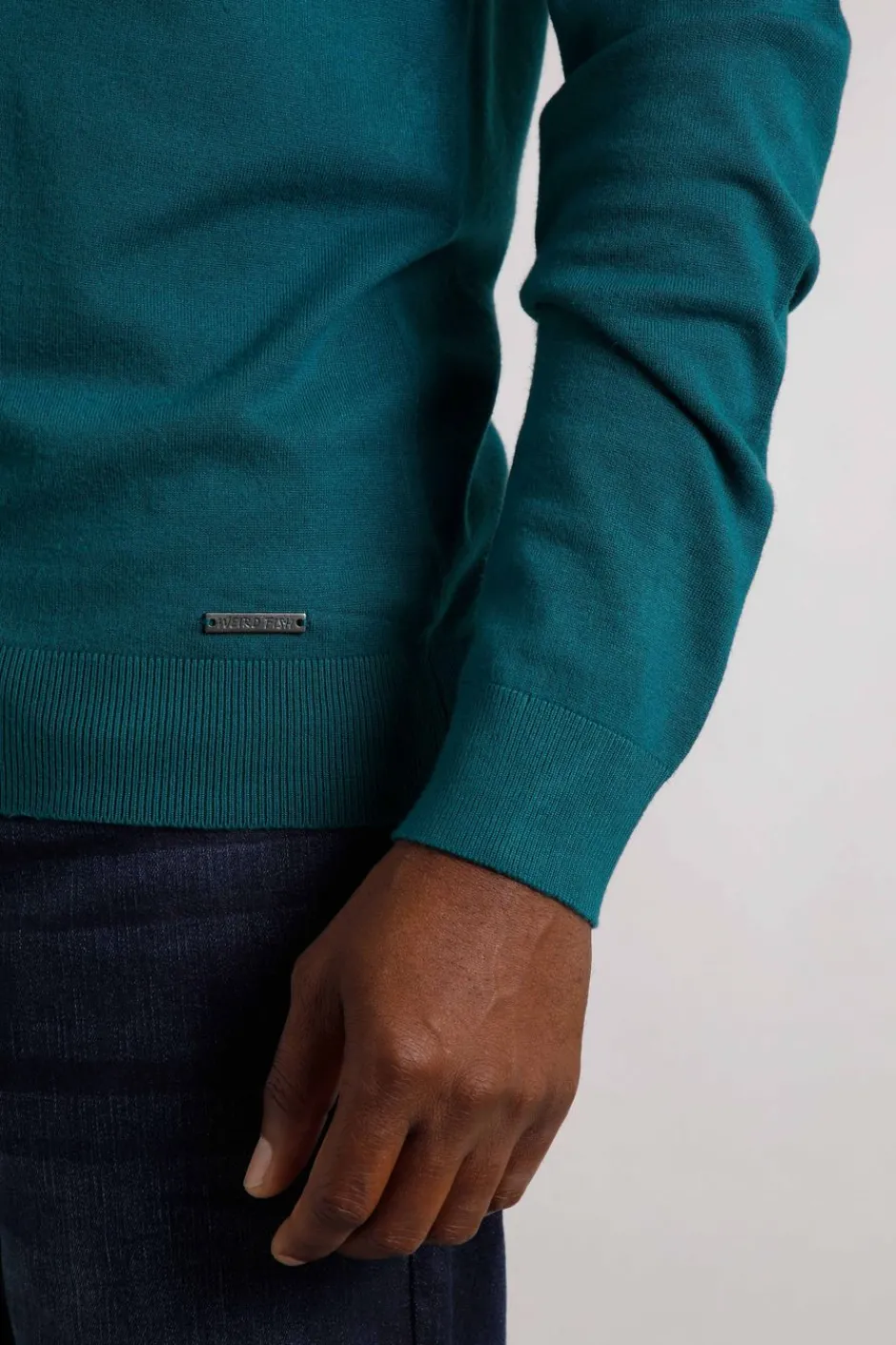 Weird Fish Jumpers & Knitwear|Noah Crew Neck Fine Knit Jumper Mineral Blue