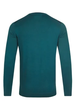 Weird Fish Jumpers & Knitwear|Noah Crew Neck Fine Knit Jumper Mineral Blue