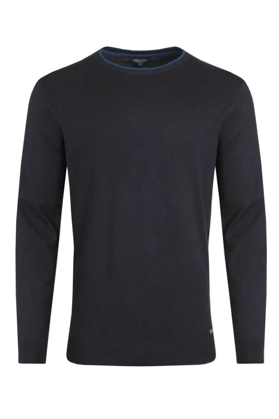 Weird Fish Jumpers & Knitwear|Noah Crew Neck Fine Knit Jumper Midnight