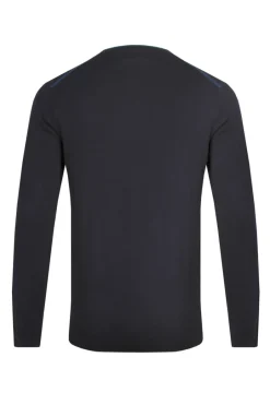 Weird Fish Jumpers & Knitwear|Noah Crew Neck Fine Knit Jumper Midnight