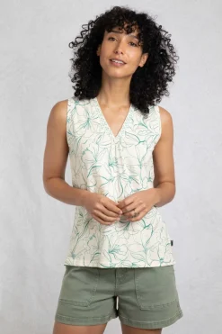 Weird Fish Tunics|Tops & T-Shirts|Nonno Organic Cotton Printed Jersey Vest Viridis