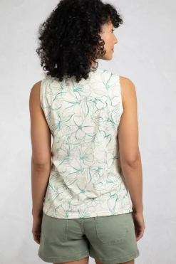 Weird Fish Tunics|Tops & T-Shirts|Nonno Organic Cotton Printed Jersey Vest Viridis