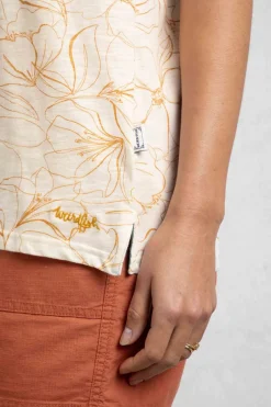 Weird Fish Tunics|Tops & T-Shirts|Nonno Organic Cotton Printed Jersey Vest Mustard