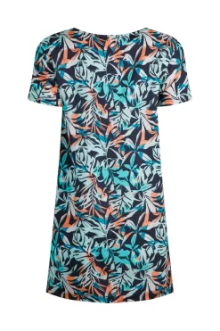 Weird Fish Tunics|Tops & T-Shirts|Nuri LivaEco™ Viscose Printed Tunic Aqua blue