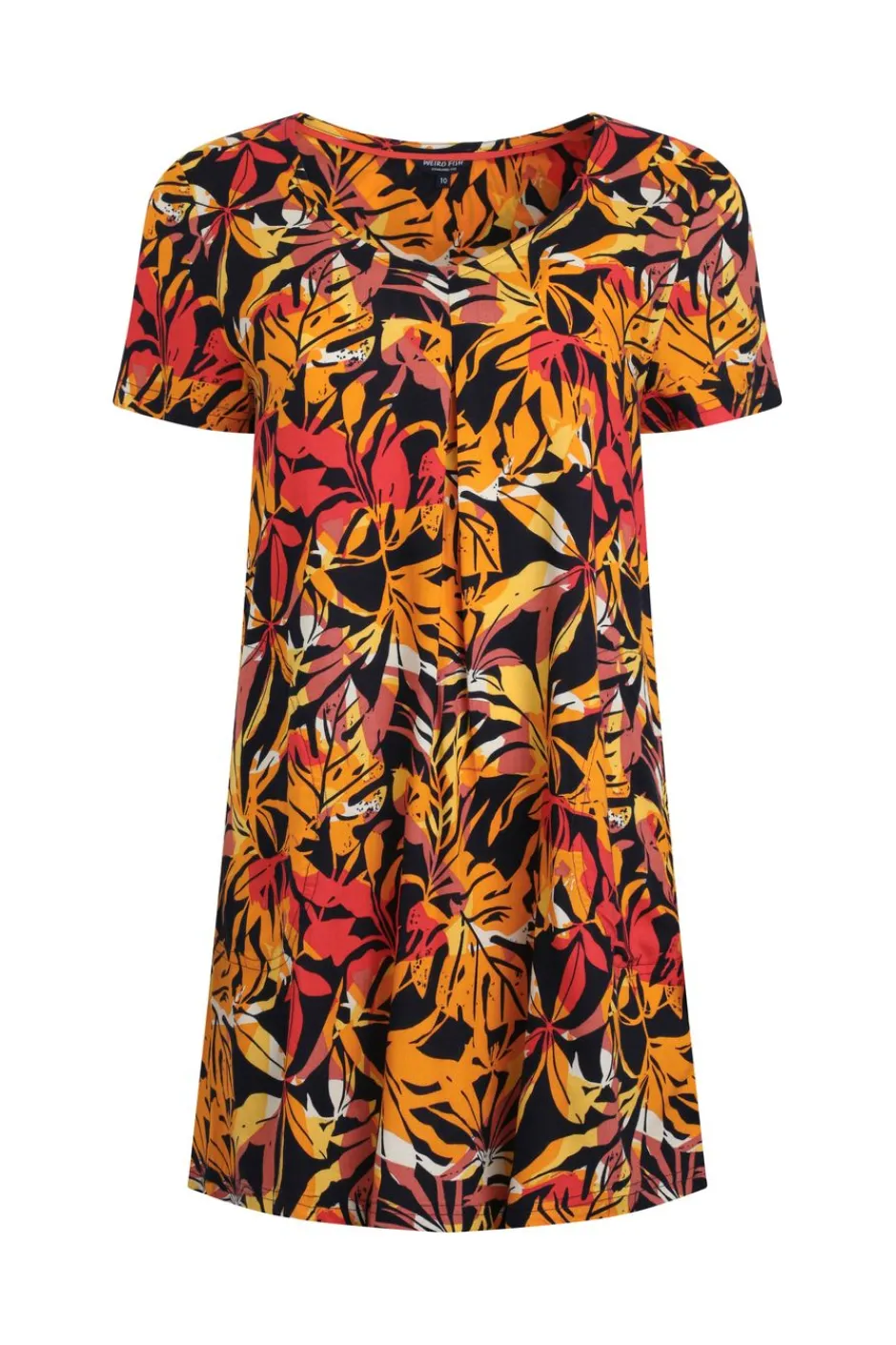 Weird Fish Tunics|Tops & T-Shirts|Nuri LivaEco™ Viscose Printed Tunic Caramel