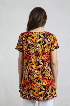 Weird Fish Tunics|Tops & T-Shirts|Nuri LivaEco™ Viscose Printed Tunic Caramel