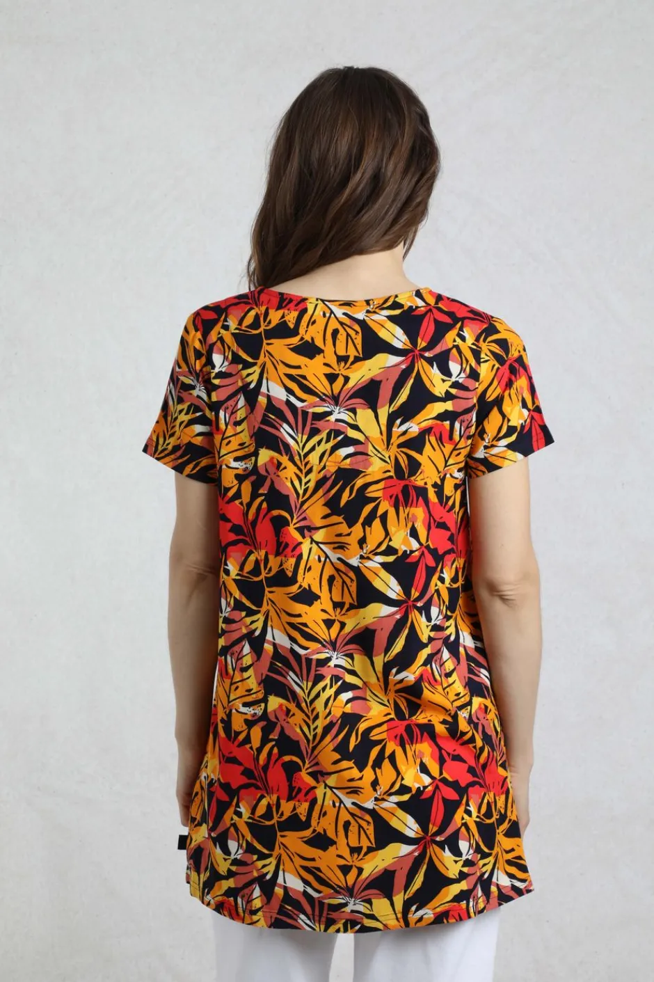 Weird Fish Tunics|Tops & T-Shirts|Nuri LivaEco™ Viscose Printed Tunic Caramel