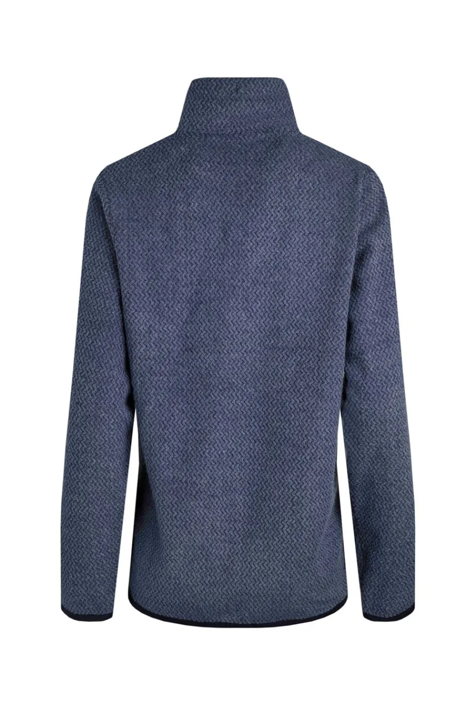 Weird Fish Fleece|Odina Eco 1/4 Zip Zig Zag Fleece Dark Blue